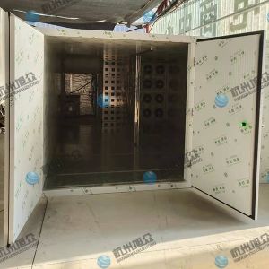 空氣能12p烘干房安裝完成，客戶烘干黃精藥材